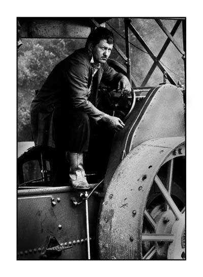 Laois steam festival. Engine driver.